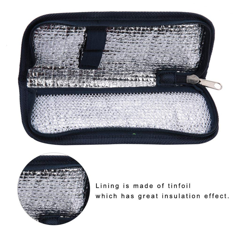 Yunxwd Insulin Cooler Bag, Portable EVA Insulin Pack for Insulin Pen Cooler Bag Insulin Bag for Diabetes Syringes, Insulin Injection and Medication (Deep Blue) - NewNest Australia