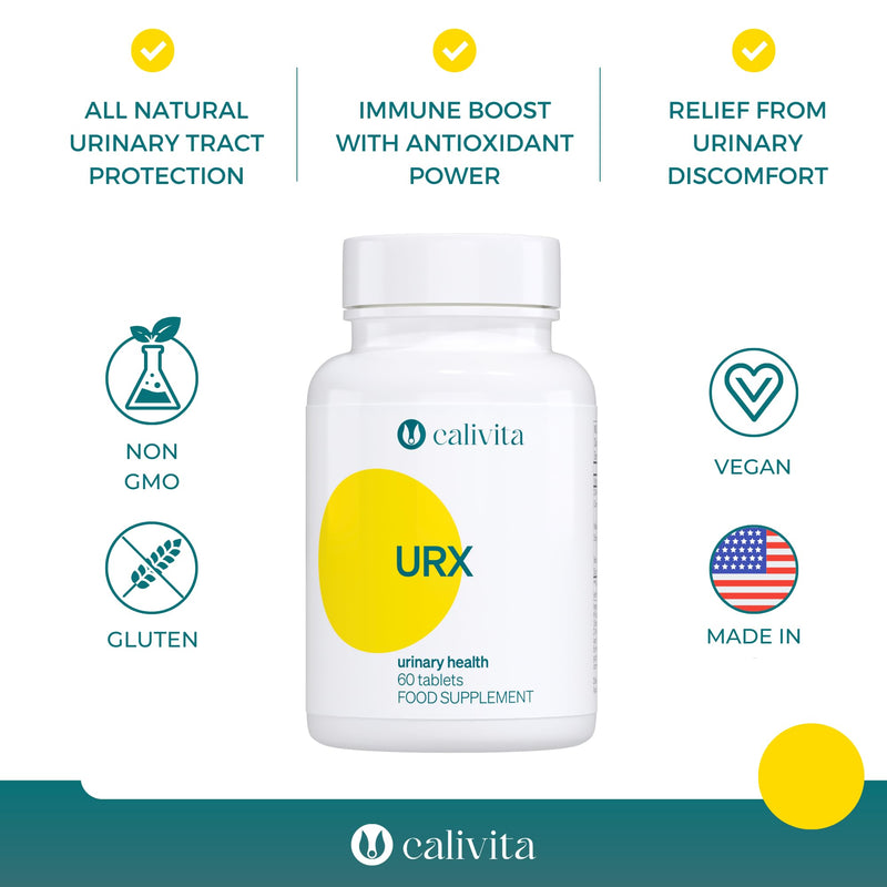 URX - Cystitis Treatment for Women - D Mannose Tablets for Urinary Infections - UTI Treatment for Woman - D-Mannose, Cranberry, Stinging Nettle Leaf & Herbs - 60 Tablets - NewNest Australia