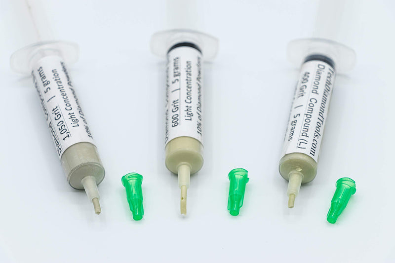TechDiamondTools Kit of 3 Diamond Lapping Paste Polishing Compound 400 600 1050 Grit Lapidary Paste for Rock Glass Metal Jewelry Resin Marble with 10% of Diamond Powder USA Made 1050 600 400 grit - NewNest Australia