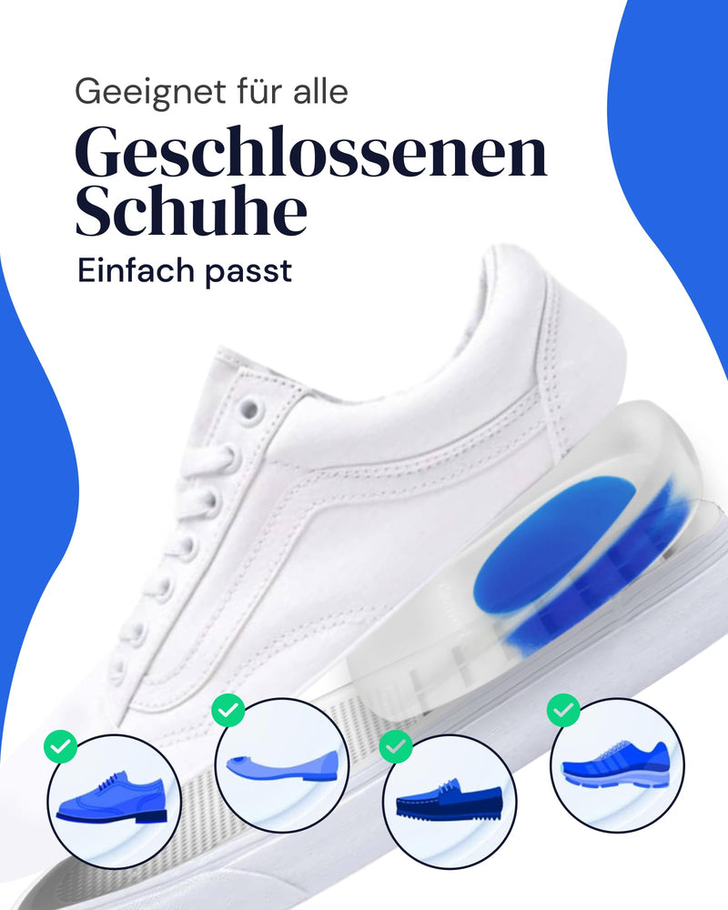 YogaMedic heel pads for shoes, heel spurs, Achilles tendon, plantar fasciitis, heel insoles, gel cushions for comfort, shoe heel cushions, orthopedic gel insoles, 4x medium-soft 40-45 - NewNest Australia