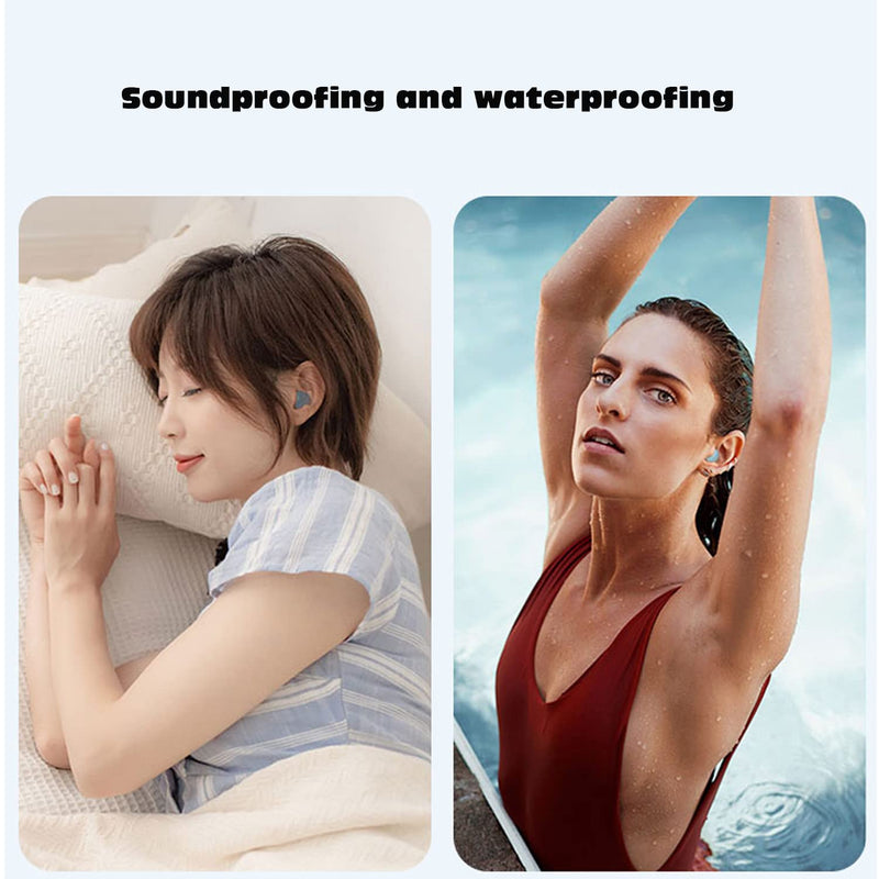 8 Pairs Silicone Mud Earplugs, Soft And Comfortable, Reusable And Squeezing, Waterproof, Silicone Ear Plugs With Noise Cancellation, Suitable For Swimming, Running, Sleeping And Travel - NewNest Australia