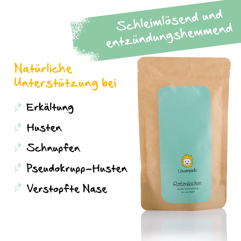 Löwenpads refill packs from Löwenkind - 1 x Snotlout 10 refill pack and 1 x Good Night 10 refill pack - herbal pads for colds, runny noses and problems falling asleep - NewNest Australia