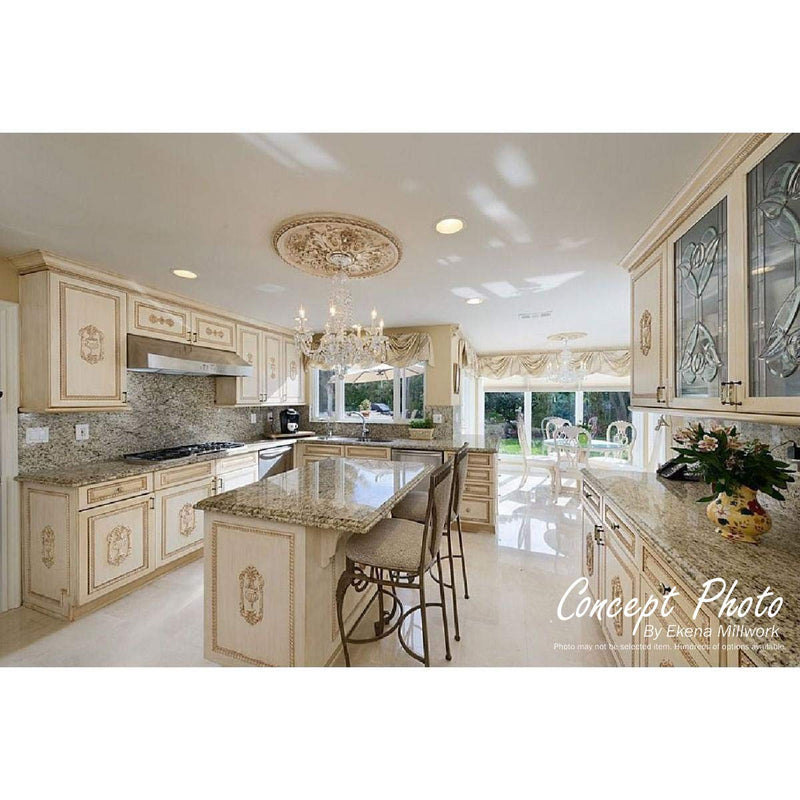 Ekena Millwork CM07AL Small Alexandria Ceiling Medallion, 7 7/8"OD x 3/4"P (Fits Canopies up to 4 5/8"), Factory Primed - NewNest Australia