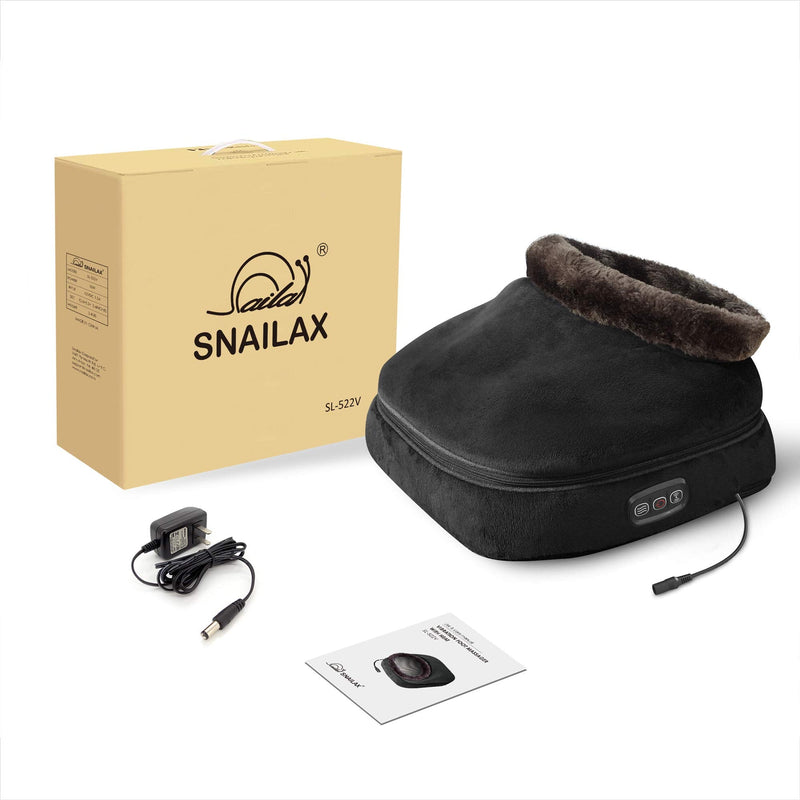 Snailax Vibration Foot Massager Electric With Heat Function, 5 Massage Modes, Heat Therapy With 2 Heating Levels, 2 In 1 Foot Warmer For Foot Care And Back Pain, For Home Office, Gifts - NewNest Australia