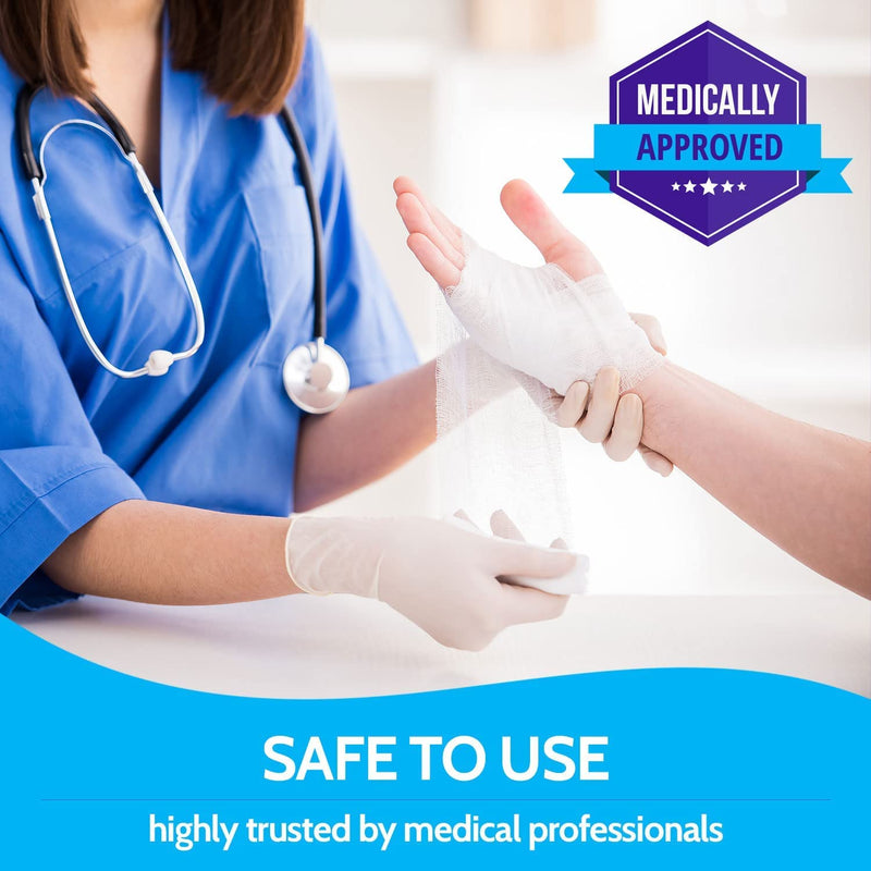 Gauze Bandage Rolls - 4 Yards Per Roll of Sterile Medical Grade Gauze Bandage and Stretch Bandage Wrapping for Dressing All Types of Wounds and First Aid Kit by MEDca, (2" Pack of 12) 2 Inch 12 Count (Pack of 1) - NewNest Australia