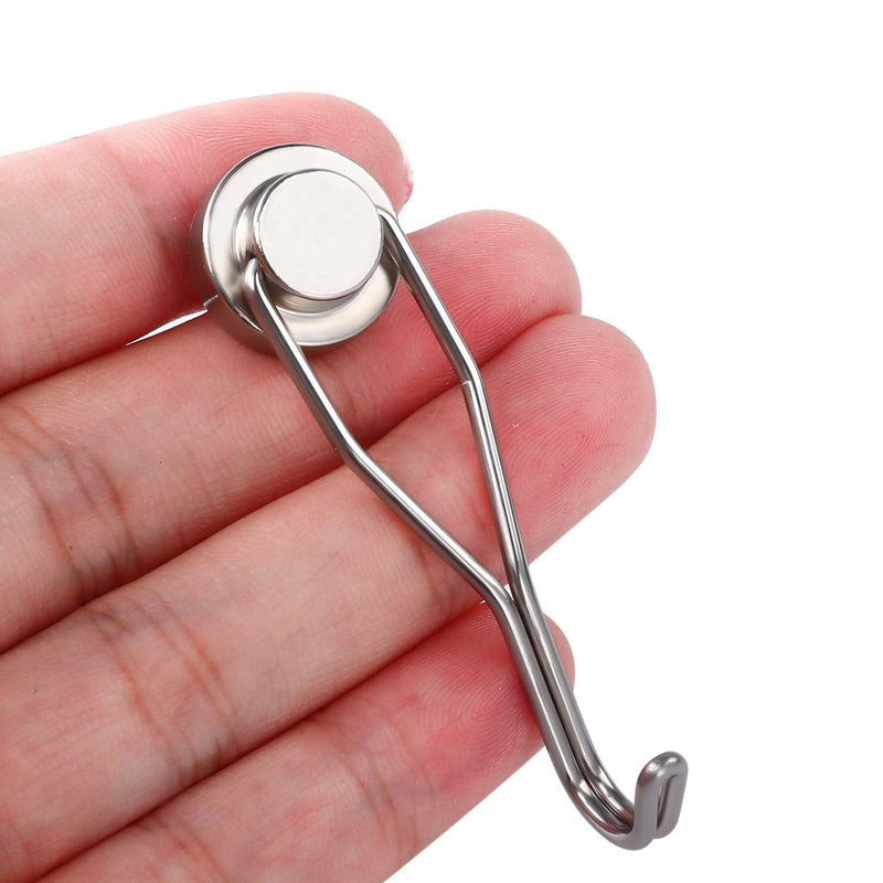 Swivel Swing Magnetic Hook New Upgraded, 30LB（12pack） Refrigerator Magnetic Hooks ,Strong Neodymium Magnet Hook, Perfect for Refrigerator and Other Magnetic Surfaces,60mm(2.36in) in Length 16mm-12p - NewNest Australia