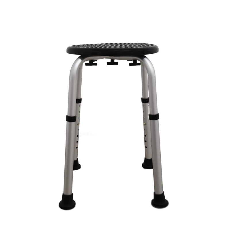PEPE - Round Shower Stools for Elderly, Bath Seats for Adults, Disabled Bathroom Chairs and Stools, Non Slip Shower Seat Adjustable, Bath Stools to Sit On, Black Shower Chair, Free Assembly Shower Stool - NewNest Australia