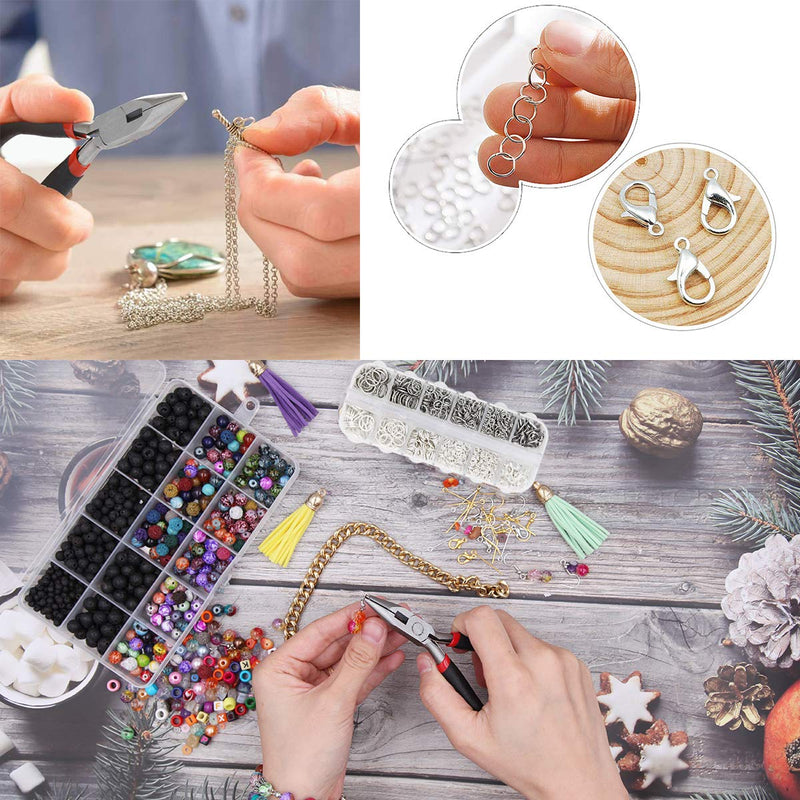 EuTengHao 1504pcs Open Jump Ring and Lobster Clasps Kit Jewelry Repair Tools Kit with Jewelry Pliers Jump Rings Opener Tweezers Jewelry Making Accessories for Necklace Making Repair (Bright Silver) Bright Silver - NewNest Australia