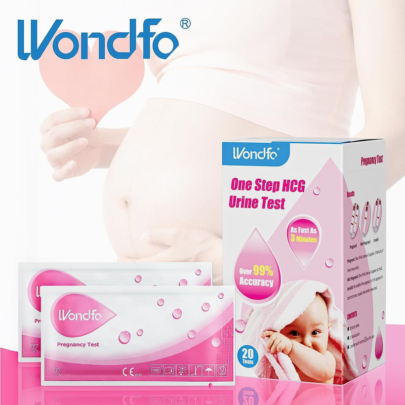 Wondfo pregnancy test early test 10 miu/ml quick detection 20 one step home test strips 6 days earlier - NewNest Australia
