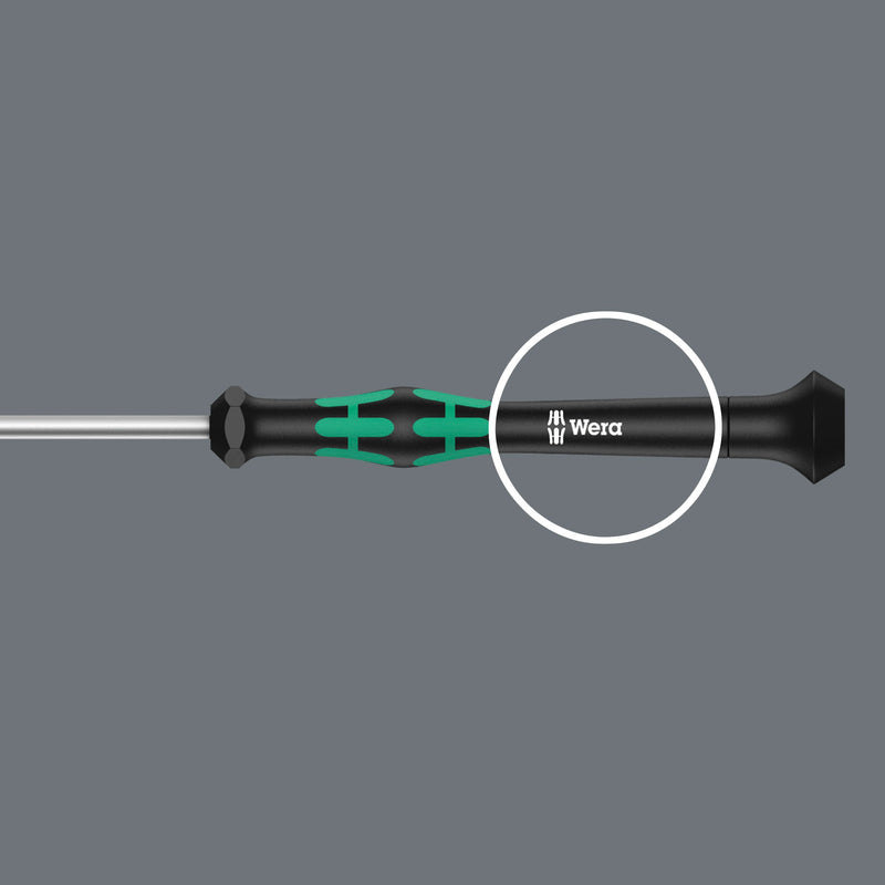 Wera 05118066001 2054 Screwdriver for Hexagon Socket Screws for Electronic Applications, Hex-Plus, 1.5 mm x 60 mm 1.5mm x 60mm - NewNest Australia