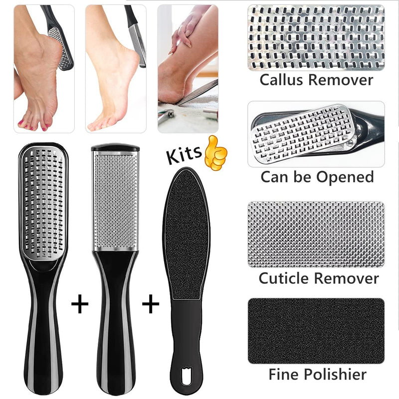 Pedicure Kit, 26 in 1 Professional Pedicure Tools Set, Stainless Steel Foot Care Kit, Foot Rasp, Dead Skin Remover, Pedicure Kit for Men, Women, Mother's Day, Best Gift for Salon or Home - NewNest Australia