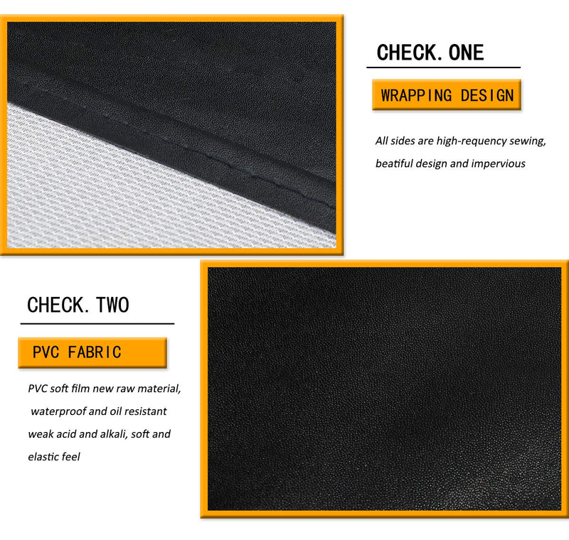 Heavy Duty Vinyl Waterproof Apron Ultra Lightweight Industrial Apron One Size Black - NewNest Australia