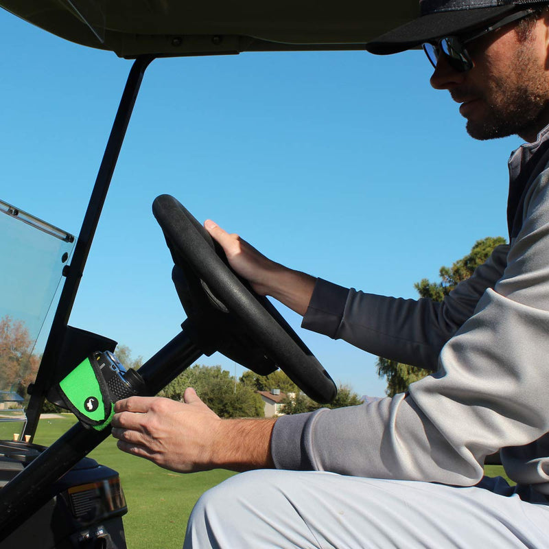 STICKIT Magnetic Rangefinder Strap | Strong Magnet Securely Holds to Golf Carts and Golf Clubs for Easy Access | Slim, Form Fitting, Size Adjustable Green - NewNest Australia
