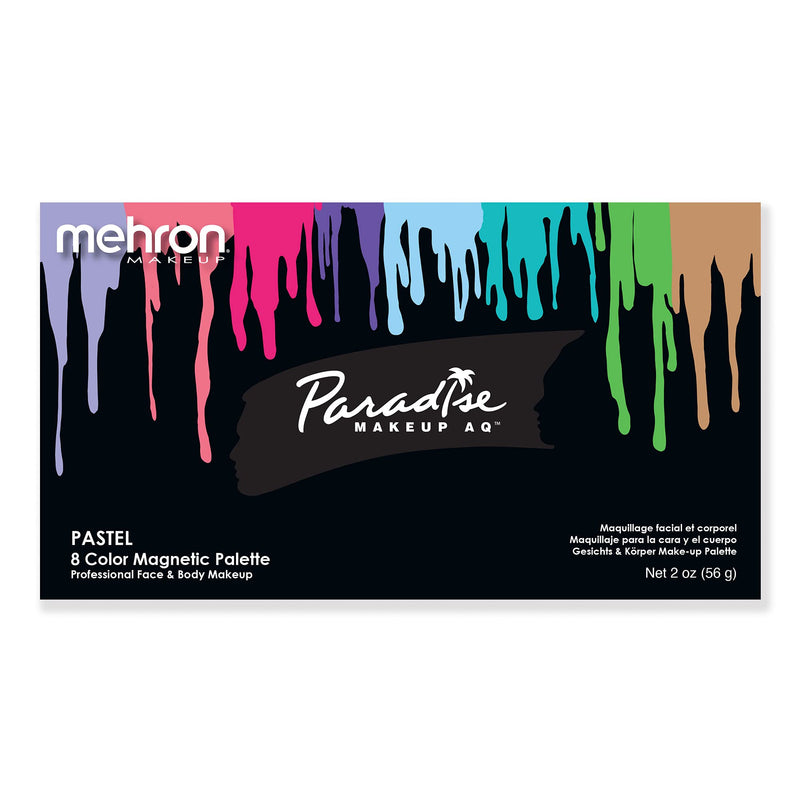 Mehron Face Paint Palette with 8 Colors By Paradise Makeup Aq (Pastel) Pastel - NewNest Australia