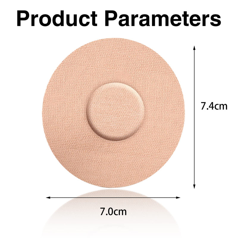 Pack Of 40 Freestyle Libre Plasters, Sports Waterproof Skin-Friendly Round Plasters Without Adhesive In The Center, Elastic Fabric Material Freestyle Libre Plasters For Freestyle Libre 1 2 & 3 Sensor - NewNest Australia