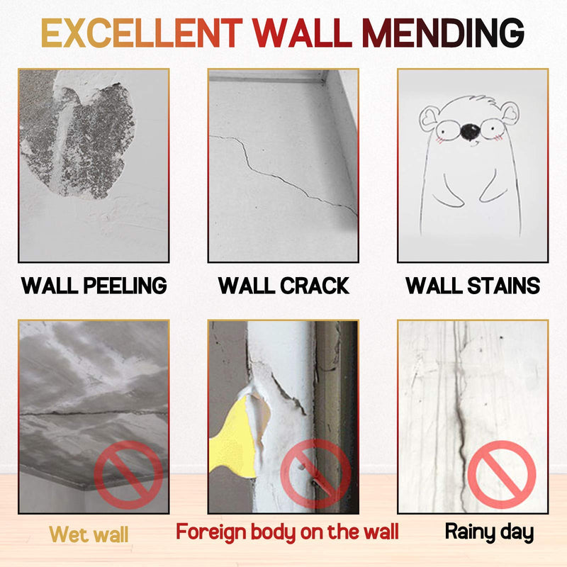 Drywall Patch Repair Kit with Scraper, Wall Spackle Repair Paste, Wall Mending Agent Quick and Easy Solution to Fill The Holes for Home Wall, Plaster Dent Repair and Wood Scratch Repair 1 Pack - NewNest Australia