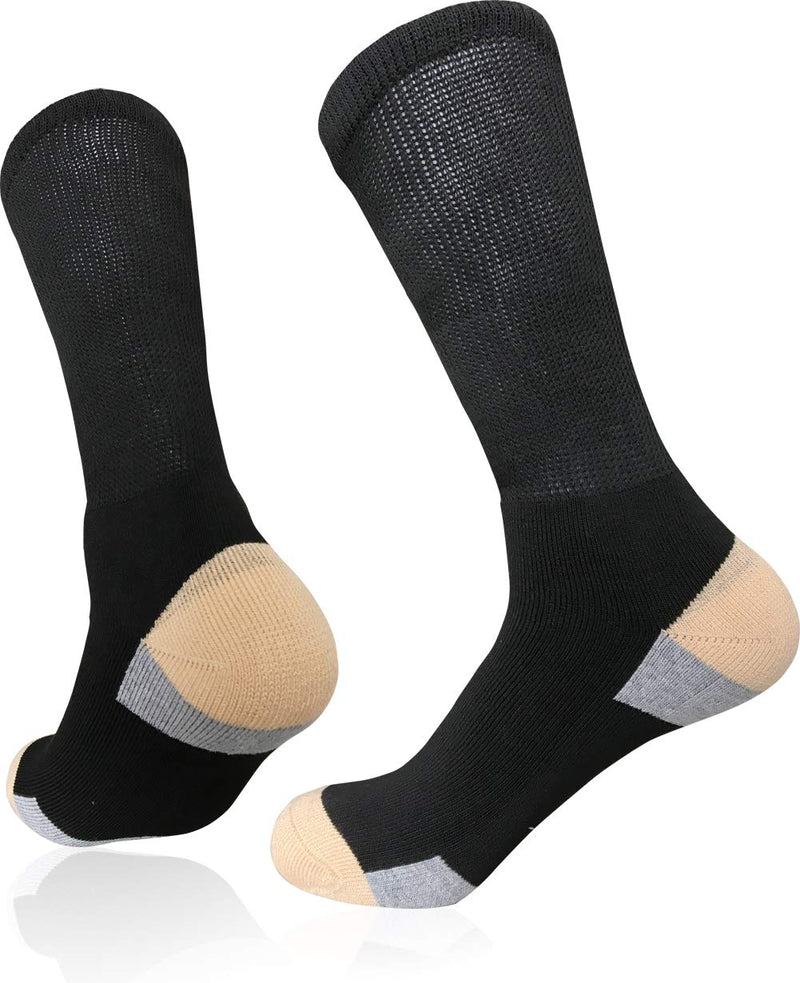Womens Diabetic Athletic Crew Socks Non Binding Moisture Cushioned Running Workout Socks for Sports and Daily Casual Wear Size 9-11 - NewNest Australia