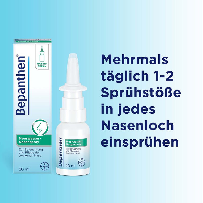 Bepanthen sea water nasal spray for dry nasal mucosa 20 ml - NewNest Australia