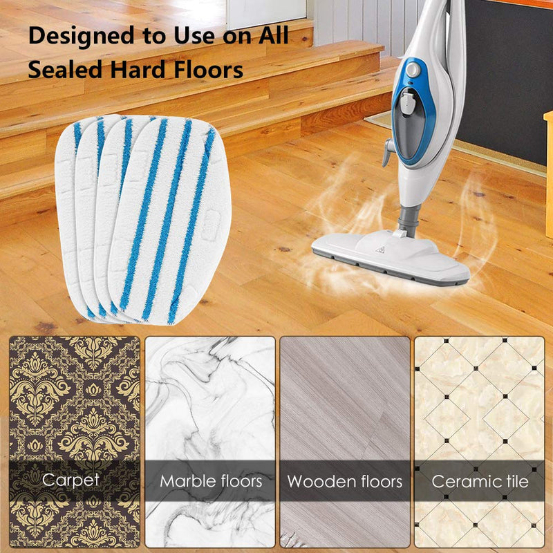 MXZONE 10 Pack Replacement Steam Mop Pads Cleaning Pad Fit for PurSteam ThermaPro 10-in-1 - NewNest Australia