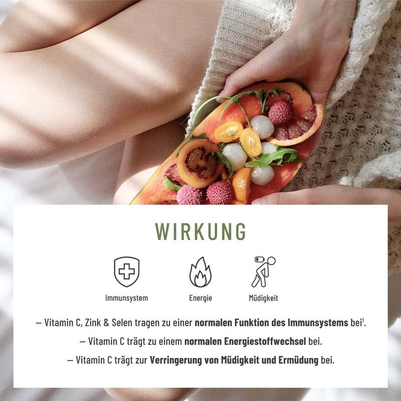 Immune System Complex - 500mg Echinacea with Vitamin C Zinc Selenium L-Histidine & Kalmegh - Strengthen the immune system * vegan & without additives - 120 Echinacea Purpurea capsules for 60 days - NewNest Australia