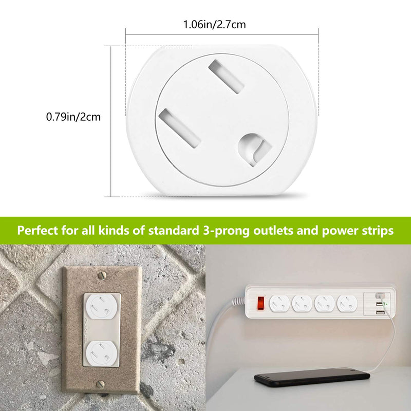 Outlet Covers (16 Pack) Child Proof Outlet Plug Covers Upgraded Adhesive Design Electrical Socket Caps Self-Closing Baby Proofing Outlet Protector - NewNest Australia