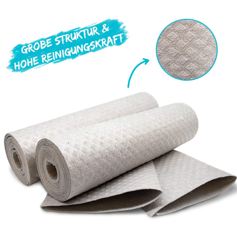 Chinchilla Washable Kitchen Roll | 12 Sustainable All-Purpose Wipes | Made In Germany | Sustainable Products & Zero Waste | Alternative Kitchen Roll | Reusable Gray Kitchen Towels, Highly Absorbent - NewNest Australia