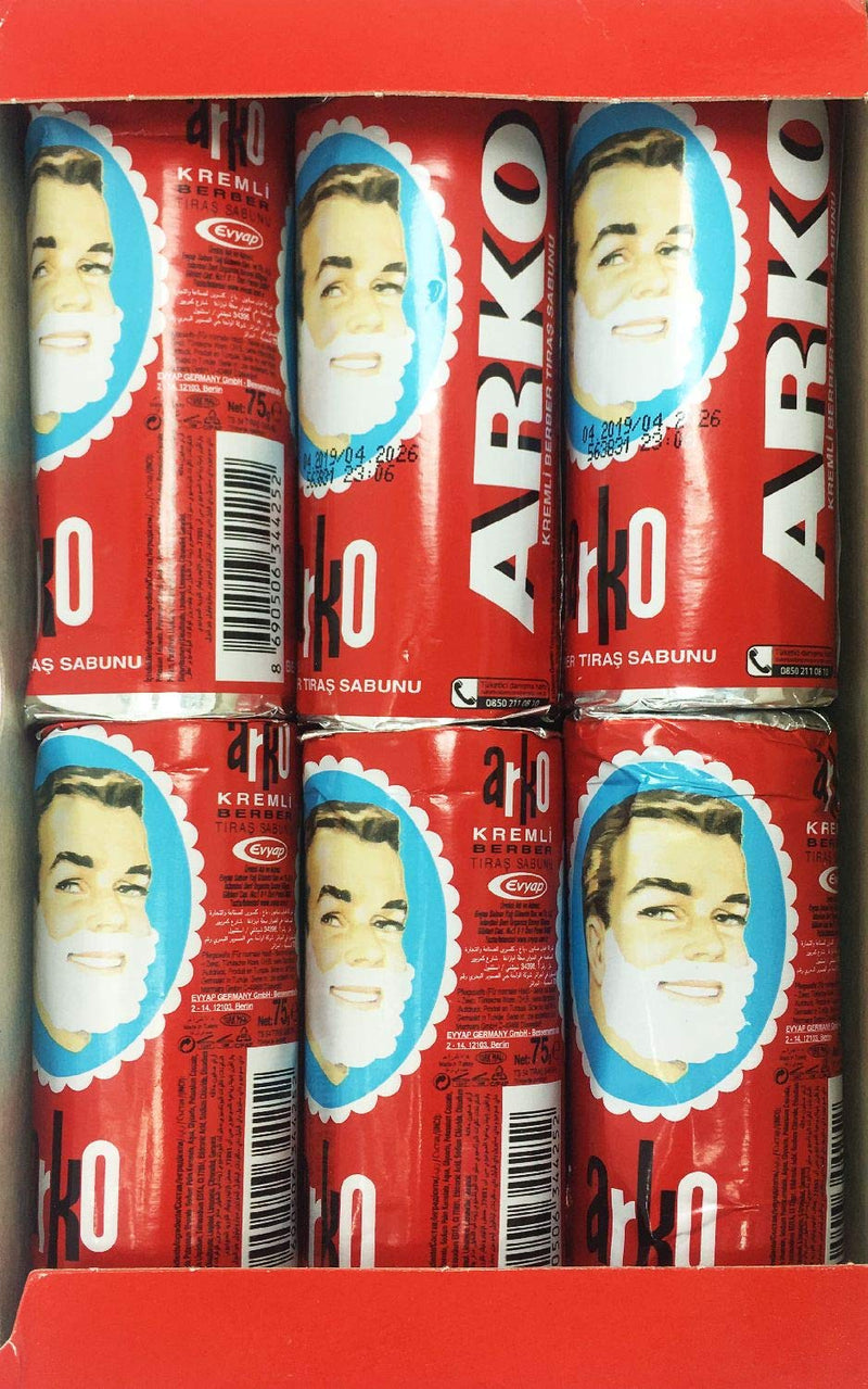 Arko shaving soap, 12 pieces x 75 g, 900 g single - NewNest Australia
