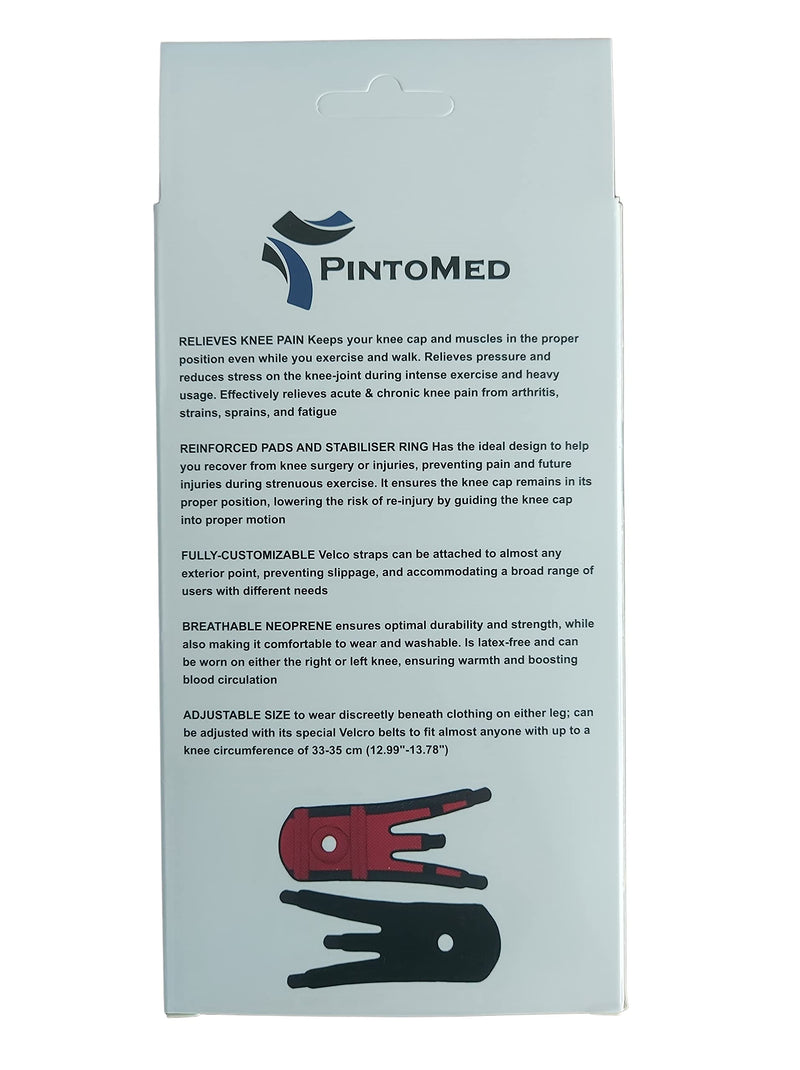 Pintomed Adjustable Neoprene Knee Support With Patella Stabilizing Rubber Pad For Arthritic Pain Meniscus Injuries Sports Injuries Rehabilitation Protection Against New Injuries - NewNest Australia