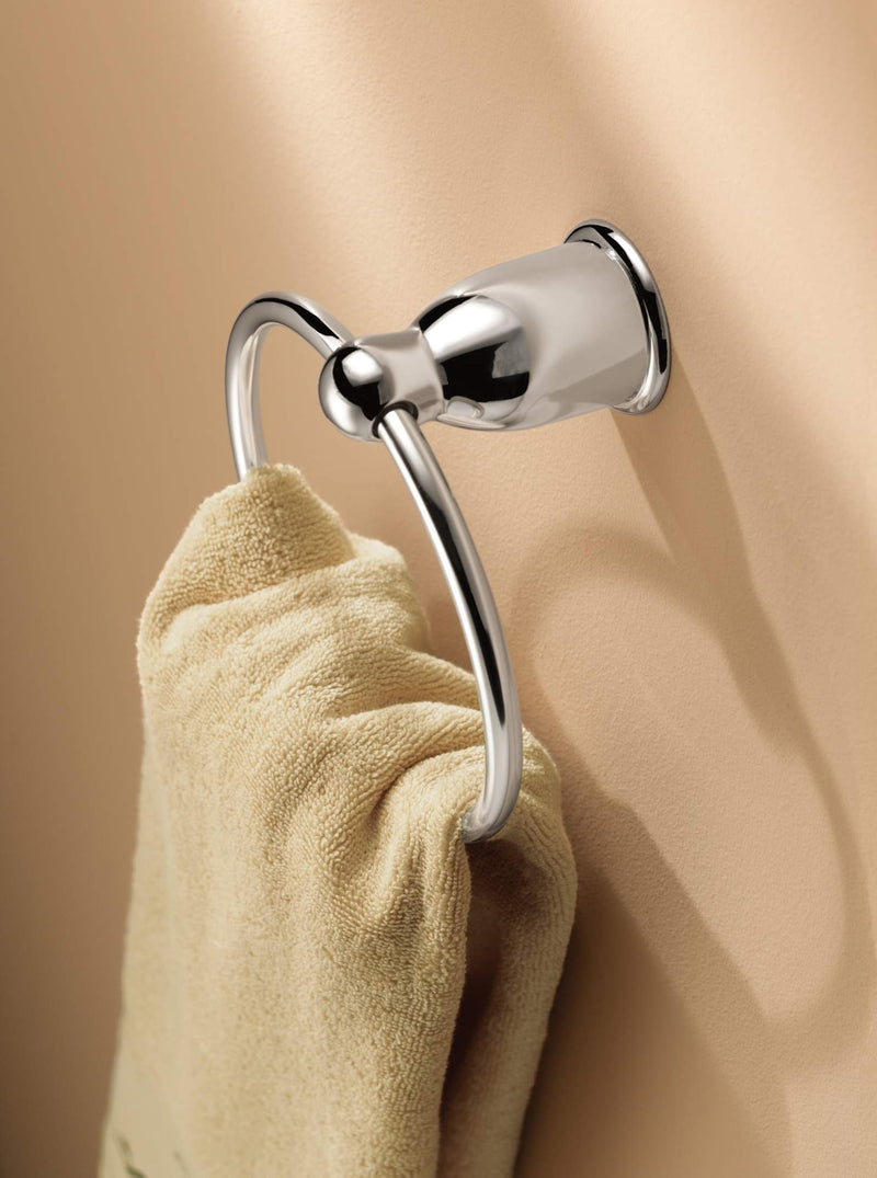 Moen YB8086BC Mason Hand Towel Ring, Brushed Chrome - NewNest Australia