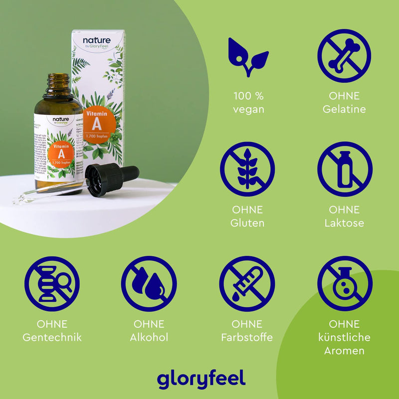 Vitamin A Drops High Dose - 5000 Iu (1500Œºg) Per Daily Dose - 50 Ml (1700 Drops) Real Vitamin A (Retinyl Palmitate) Dissolved In Mct Oil - Laboratory Tested Without Additives Made In Germany - NewNest Australia