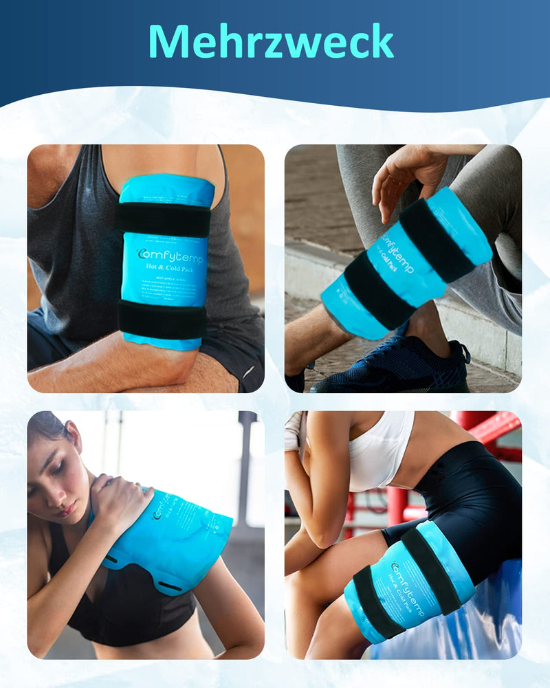 Comfytemp Reusable Knee Cooling Pads With Velcro Fastening, Gel Cool Pack, Large To Relieve Knee Pain, Cold Warm Compress Cooling Pad For Knee Replacement Surgeries, Arthritis, Bruising, Swelling - NewNest Australia