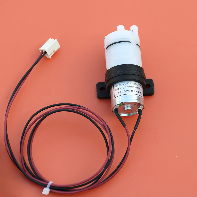 CrocSee DC 12V Mini Food Grade Self Priming Diaphragm Fresh Water Transfer Pump 1.3LPM, Replacement Pump for Ice Maker, Coffee Machine, Water Dispenser - NewNest Australia