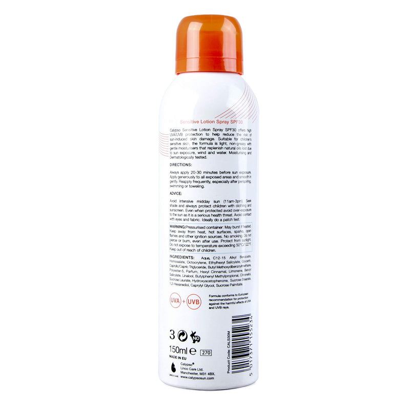 Calypso Sensitive Lotion Spray | SPF30 | 150 ml - NewNest Australia