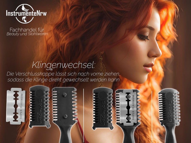 Thinning Solingen thinning knife for thinning and cutting MADE IN GERMANY with 50 replacement blades - NewNest Australia
