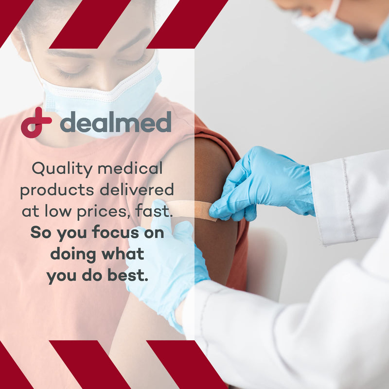 Dealmed Fabric Knuckle Flexible Adhesive Bandages – 100 Count (1 Pack) Bandages with Non-Stick Pad, Latex Free, Wound Care for First Aid Kit, 1 1/2" x 3" Knuckle (Box) - NewNest Australia