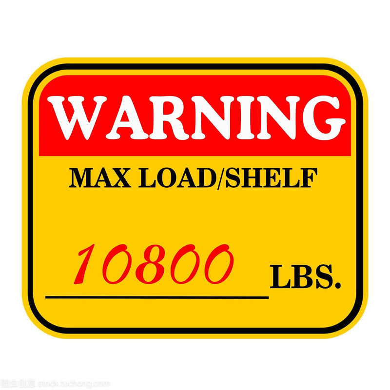 3×4 inch Caution MAX Load/Shelf LBS Sticker Bright Warning Pallet Rack Capacity Labels 60pcs Industrial Strength Cross Beam Safety Stickers for Warehouse Warehouse Pallet Racking,Forklift - NewNest Australia