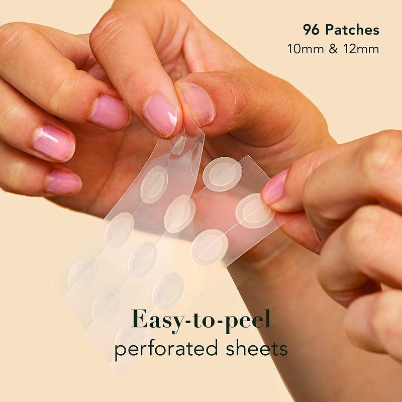 Rael Miracle Invisible Spot Cover - Hydrocolloid, Acne Pimple Absorbing Cover, Blemish Spot, Skin Care, Facial Stickers, 2 Sizes (96 Count) - NewNest Australia