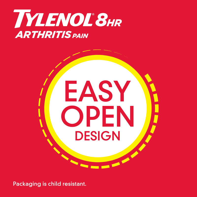 Tylenol 8 Hour Arthritis Pain Relief Extended Release Tablets, 650 mg Acetaminophen, Joint Pain Reliever & Fever Reducer Medicine, Oral Caplets for Arthritis & Joint Pain, 100 ct - NewNest Australia
