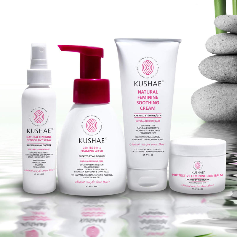 Kushae Gentle 2-in-1 Feminine Foaming Wash – OB/GYN Made, All Natural, Fragrance Free to Balance pH, Maintain Freshness & Prevent Odors, Perfect for Sensitive Skin, Made in USA - NewNest Australia