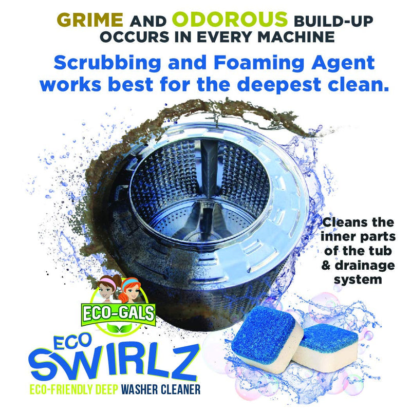 Eco-Gals Eco Swirlz Washing Machine Cleaner, 24 Count - NewNest Australia