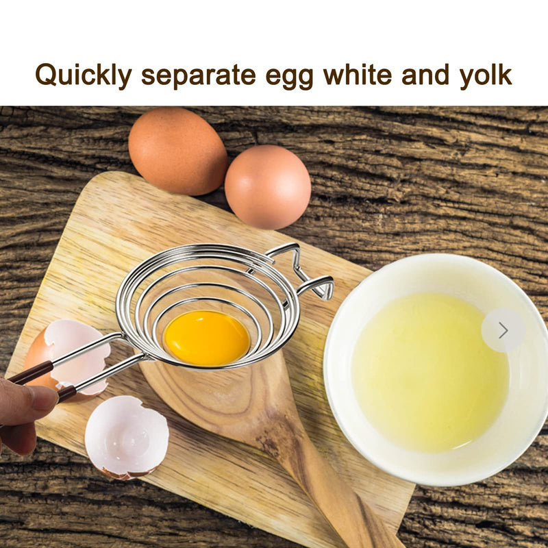 uxcell Egg White Separator Stainless Steel Eggs Yolk Separating Filter Long Handle Kitchen Cooking Baking Tool - NewNest Australia