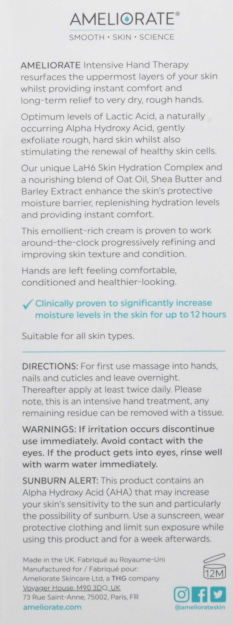 AMELIORATE Intensive Hand Treatment 75 ml - NewNest Australia