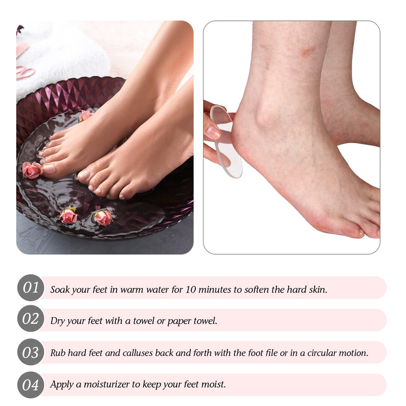 Foot Files for Hard Skin Nano Glass Foot File Fast Easy Feet Hard Skin Remover Essential Callus Remover for Feet Salon Pedicure Tool Remove Unwanted Dry Skin Calluses Cracked Heels Dead Skin Remover - NewNest Australia