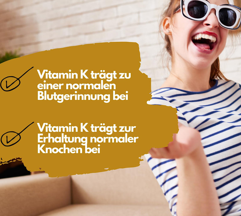 Vitamin K2 MK-7 from EXVital -200µg per daily dose - All-Trans (99.7+%) - 1020 drops (30ml) - Vegan - High dosage & Made in Germany - NewNest Australia
