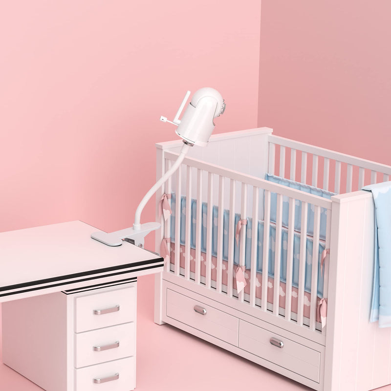 Baby Monitor Mount, Universal Baby Camera Holder Baby Camera Stand for Crib Nursery, Compatible with Infant Optics DXR-8 and DXR-8 PRO Gooseneck Baby Monitor Mount - NewNest Australia