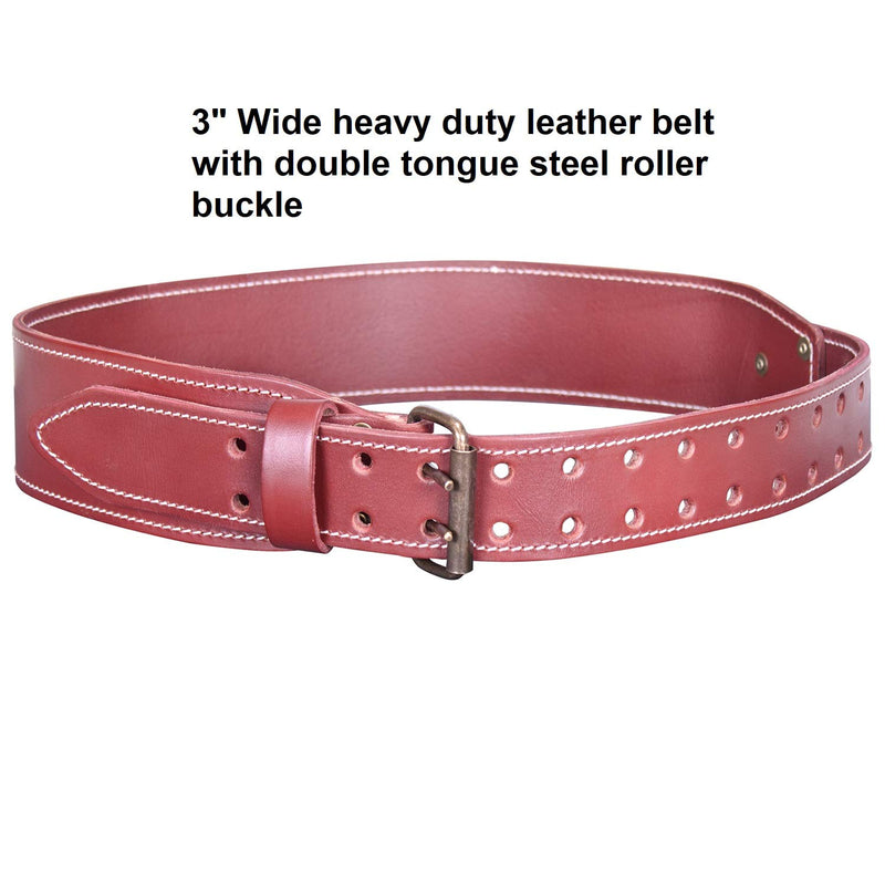CLC Custom Leathercraft 21962 Signature Elite 3" Tapered Heavy Duty Leather Work Belt 29"-42" Waist Size - NewNest Australia
