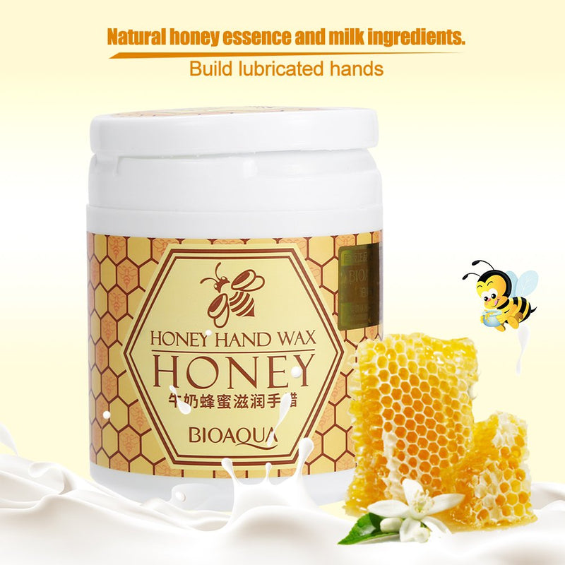 Wax Hand Mask, 170g/Bottle Milk & Honey Exfoliate Hydrating Nourish Whitening Hands Care Tool - NewNest Australia