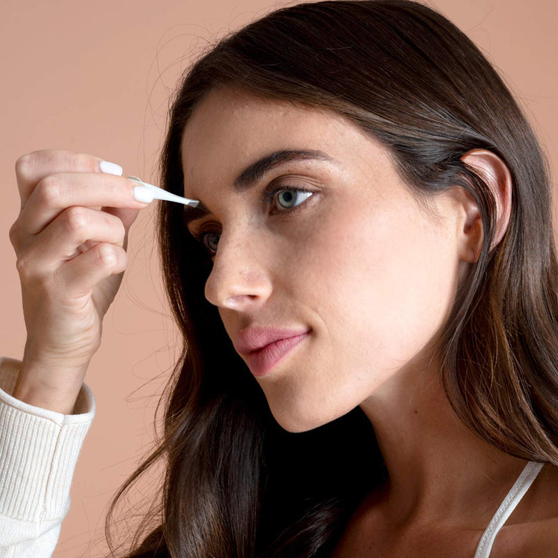 Sensica Tweezers with Led Light - Professional Precision Stainless-Steel Slant Tip Tweezers for Daily Grooming of Eyebrows, Nose Hairs, Upper Lip and More - Perfectly Aligned for Easy Accurate Use - NewNest Australia