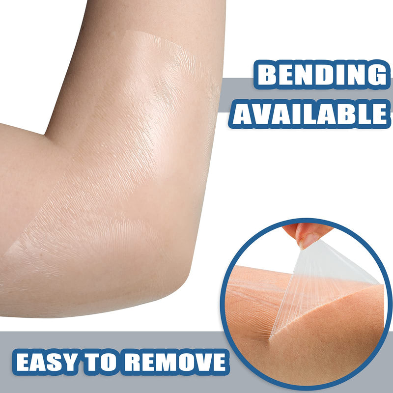BBTO Transparent Stretch Adhesive Bandage Waterproof Bandage Clear Adhesive Bandages Dressing Tape (10 Inch x 5.47 Yard) 10 Inch x 5.47 Yard - NewNest Australia
