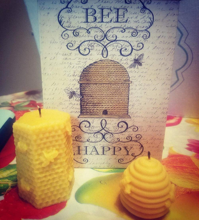 Fewo 2 Pack 3D Bee Honeycomb Candle Molds Beehive Silicone Mold for Homemade Beeswax Candle Soap Hand Lotion Bars Crayon Wax Melt Hives Candle Making Supplies - NewNest Australia